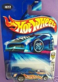 Mattel Hot Wheels 2004 First Editions 1:64 Scale Blue Mustang Funny Car Die Cast Car 22/100 #022